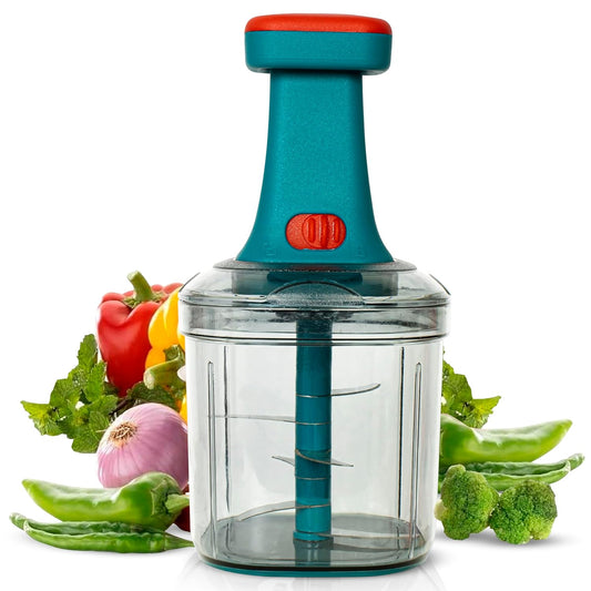 Manual Push Chopper | Hand Press Vegetable Cutter
