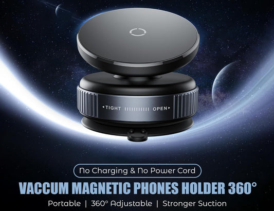 Car Dashboard Phone Holder 360° Vacuum Magnetic Phone Stand