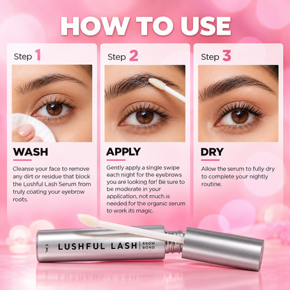Lushful Lash Eyebrow Enhancement Growth Serum for Thicker & Fuller Brows