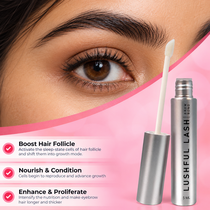 Lushful Lash Eyebrow Enhancement Growth Serum for Thicker & Fuller Brows