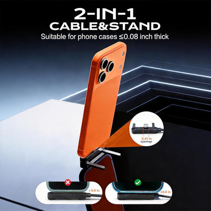 Invisible Holder Charger Cable with Stand